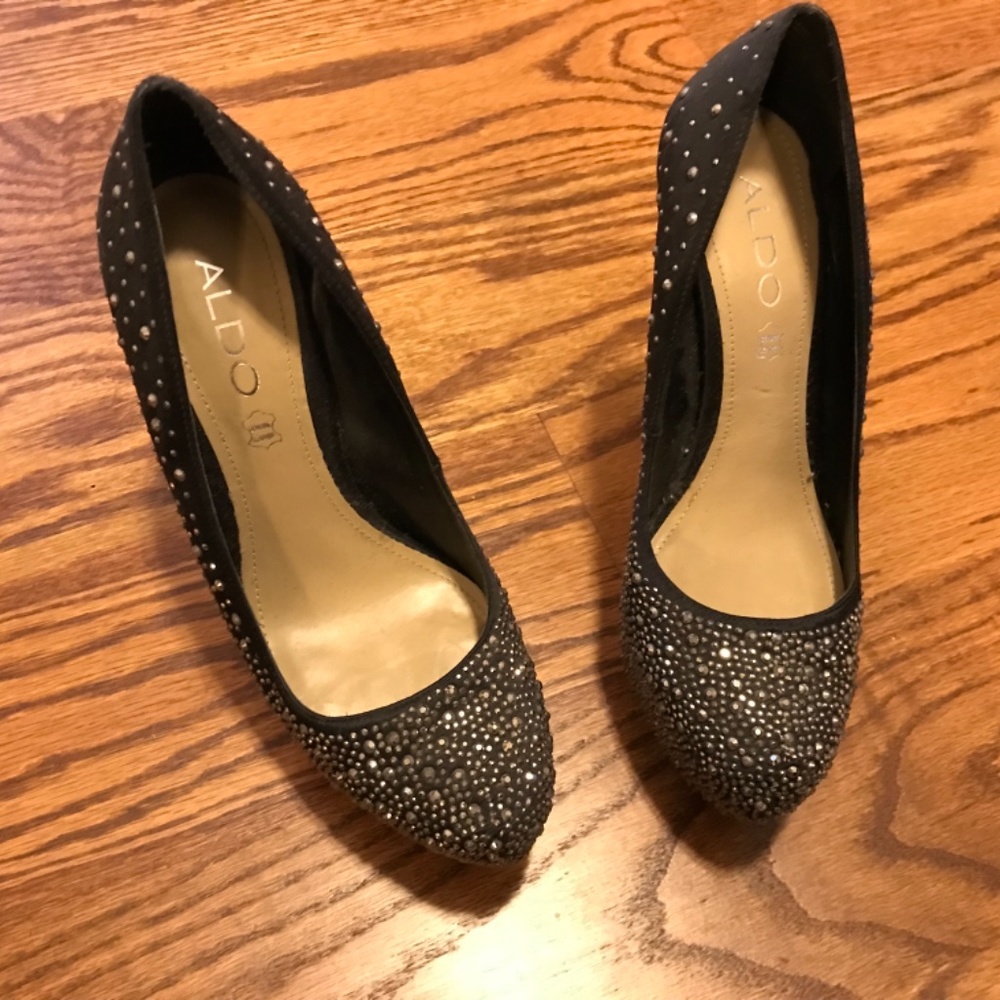 aldo rhinestone heels